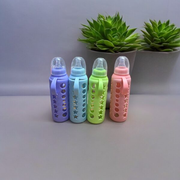 Glass Grip Feeding Bottle - 240 ml