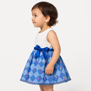 Girls Cotton Frock - Image 3