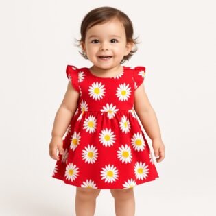 Girls Cotton Frock - Image 4