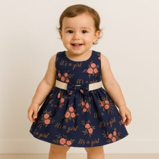 Girls Cotton Frock - Image 2