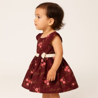 Girls Cotton Frock - Image 3