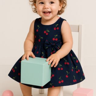 Girls Cotton Frock - Image 3
