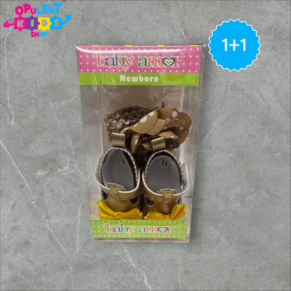 Opulent Girls Shoes & Headband Set